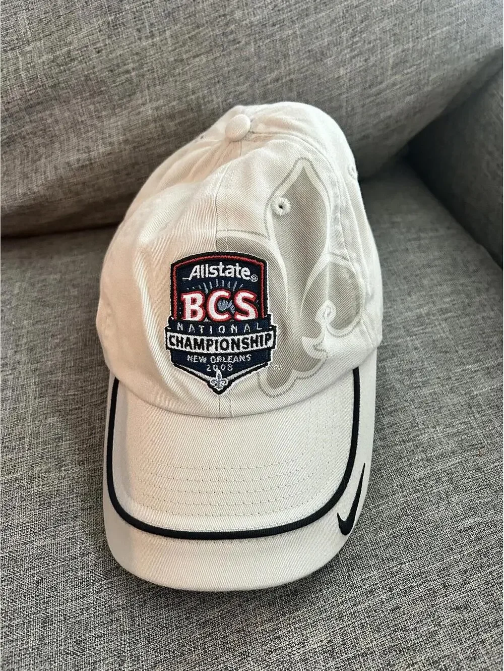 Allstate BCS Football Championship Game New Orleans Hat Cap Beige Strapback